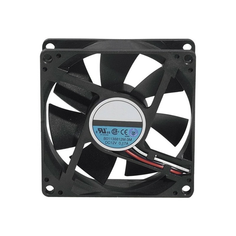 Générique ECF-910711 système de refroidissement d’ordinateur Boitier PC Ventilateur 8 cm Noir 1 pièce(s)