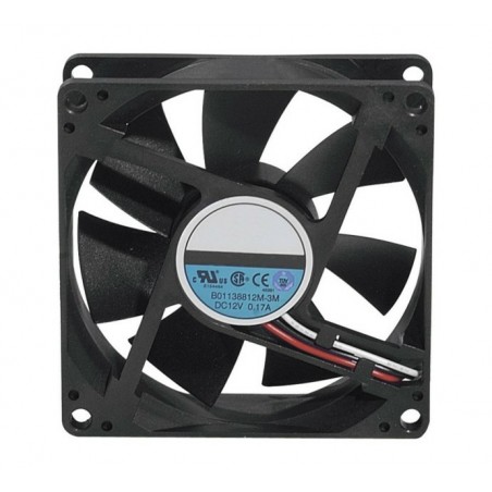 Générique ECF-910711 système de refroidissement d’ordinateur Boitier PC Ventilateur 8 cm Noir 1 pièce(s)