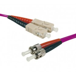 Générique ECF-392826 câble InfiniBand et à fibres optiques 10 m ST SC Violet