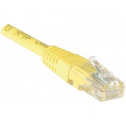 EXC Patch RJ45 cat.5e U UTP Yellow 10m câble de réseau Jaune Cat5e U UTP (UTP)