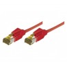 EXC Patch RJ45 S FTP CAT 7 LSOH Snagless Red 15m câble de réseau Cat7 S FTP (S-STP)