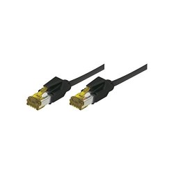 Connect 850090 câble de réseau Noir 2 m Cat6a S FTP (S-STP)