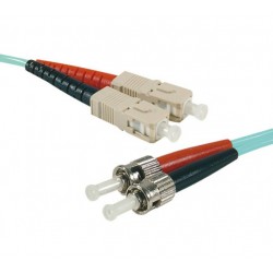 Générique ECF-392767 câble InfiniBand et à fibres optiques 15 m ST SC Couleur aqua