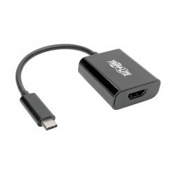 Tripp Lite U444-06N-HDB-AM câble vidéo et adaptateur 0,15 m HDMI Type A (Standard) USB Type-C Noir