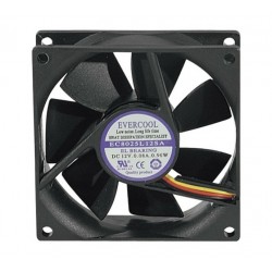 Générique ECF-910184 système de refroidissement d’ordinateur Boitier PC Ventilateur 8 cm Noir 1 pièce(s)