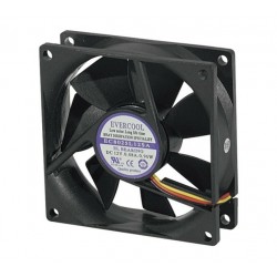 Générique ECF-910184 système de refroidissement d’ordinateur Boitier PC Ventilateur 8 cm Noir 1 pièce(s)