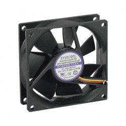 Générique ECF-910184 système de refroidissement d’ordinateur Boitier PC Ventilateur 8 cm Noir 1 pièce(s)