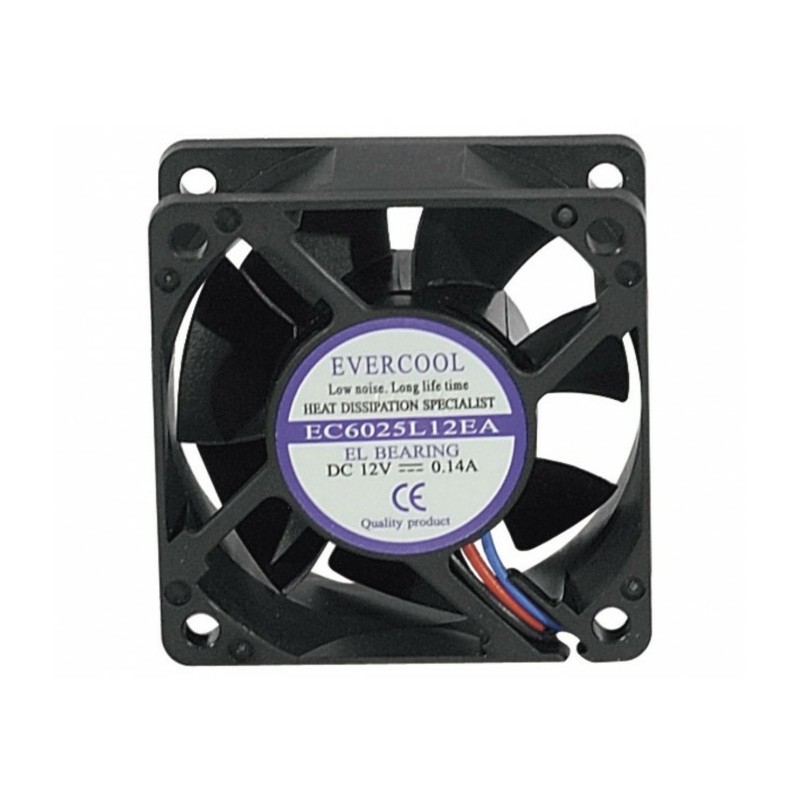 Générique ECF-910182 système de refroidissement d’ordinateur Boitier PC Ventilateur 6 cm Noir 1 pièce(s)