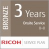 Ricoh Contrat de Service Bronze de 3 ans (Production Faible Volume)