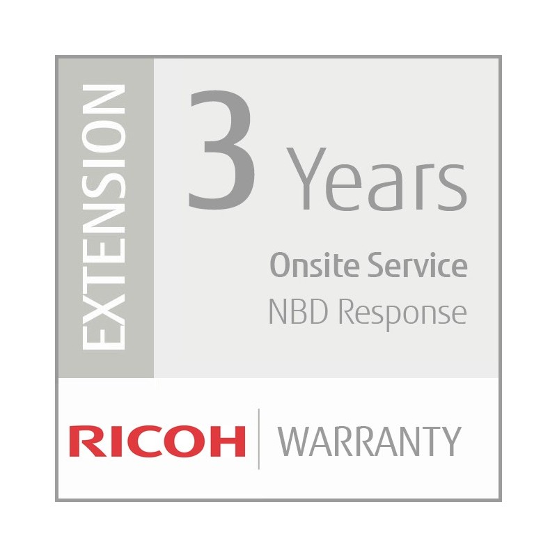 Ricoh Extension de Garantie de 3 ans (Production Faible Volume)