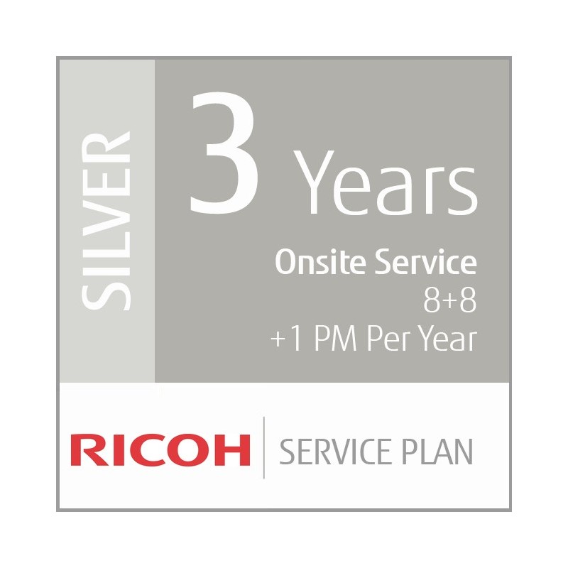 Ricoh Contrat de Service Argent de 3 ans (Production Faible Volume)