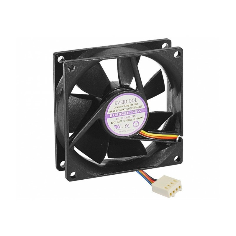 Générique ECF-910084 système de refroidissement d’ordinateur Ventilateur 8 cm Noir 1 pièce(s)