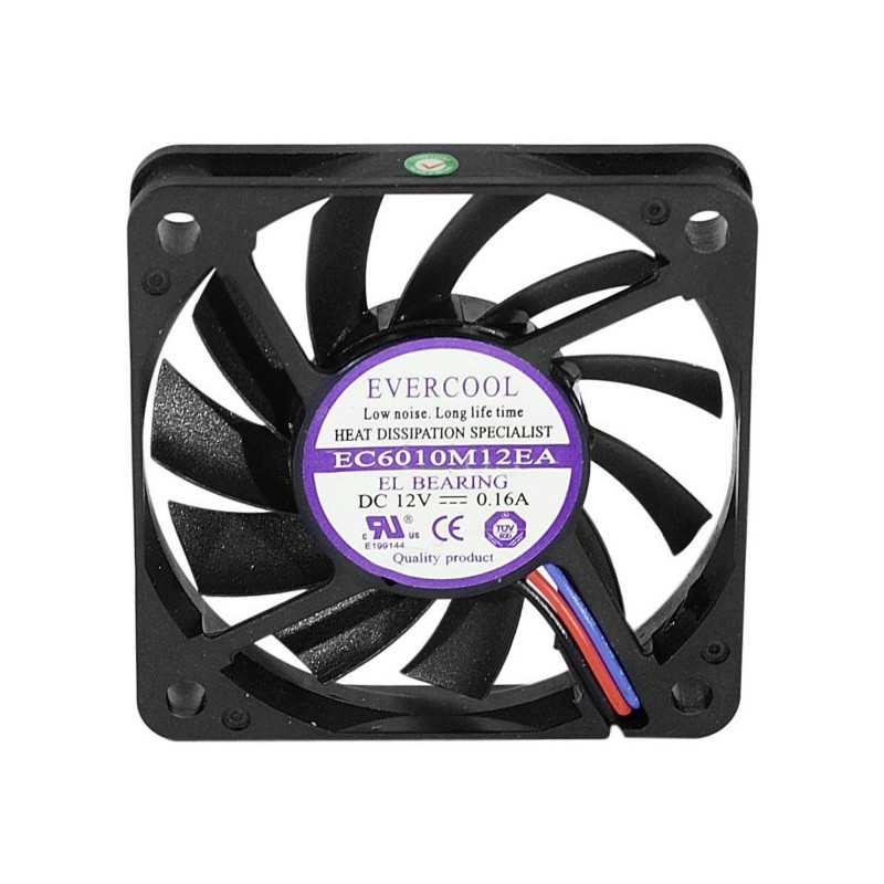 Générique ECF-910179 système de refroidissement d’ordinateur Boitier PC Ventilateur 6 cm Noir 1 pièce(s)