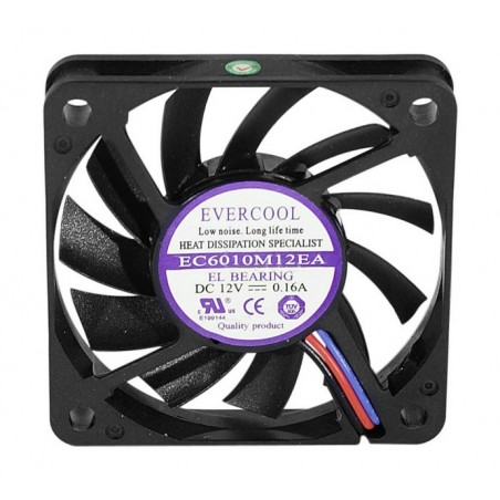 Générique ECF-910179 système de refroidissement d’ordinateur Boitier PC Ventilateur 6 cm Noir 1 pièce(s)