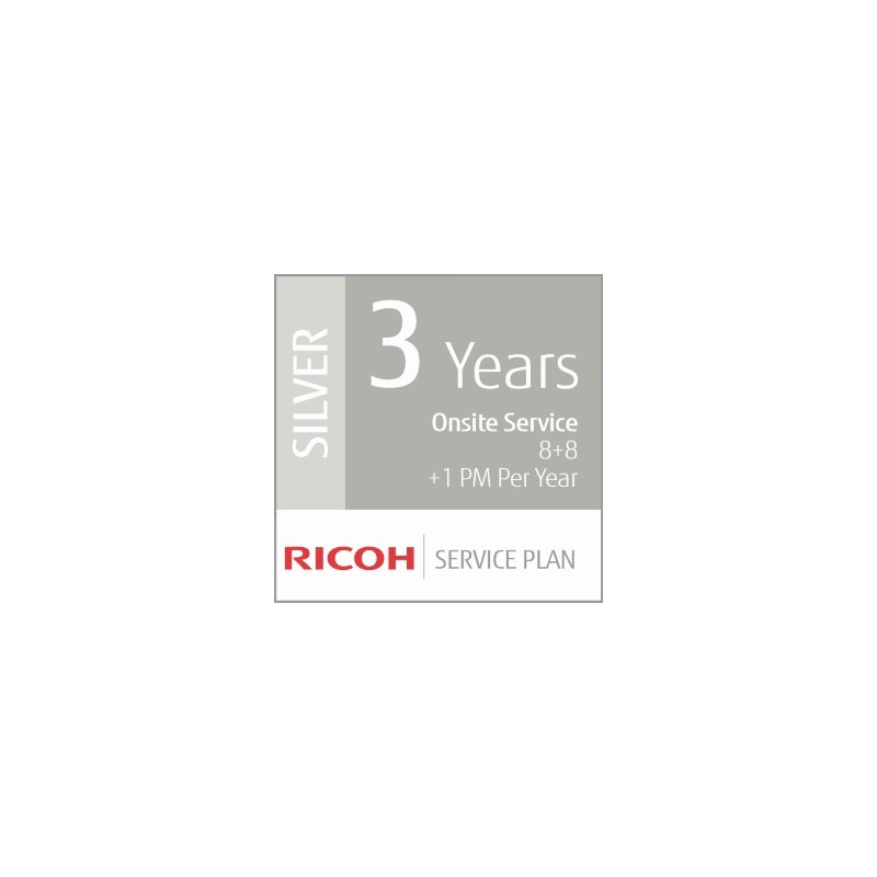 Ricoh Contrat de Service Argent de 3 ans (Production Moyen Volume)