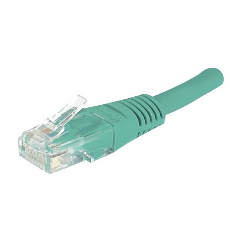 EXC Patch RJ45 cat.5e U UTP Green 10m câble de réseau Vert Cat5e U UTP (UTP)