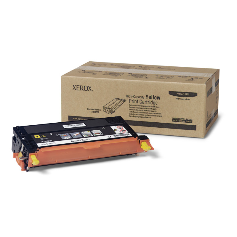 Xerox Cartouche de toner Jaune Phaser 6180   6180MFP - 113R00725