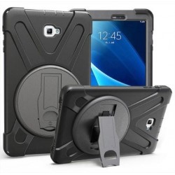 DLH COQUE RENFORCEE AVEC BANDOULIERE, POIGNEE ROTATIVE ET PIED SUPPORT POUR SAMSUNG GALAXY TAB A 10.1" 2019 (SM-T510   SM-T515)