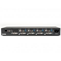 Vertiv Avocent 4 Ordinateur(s) - 1 Utilisateur(s) local - 2560 x 1600 - 13 x USB - 5 x DVI - Bureau