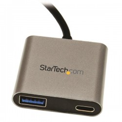 StarTech.com Hub USB-C à 2 ports avec Power Delivery - USB-C vers USB-A et USB-C - Hub USB 3.0