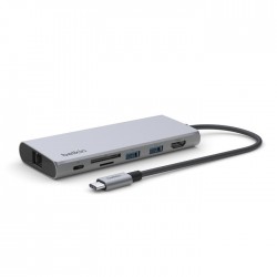 Belkin INC009BTSGY station d'accueil USB Type-C Argent