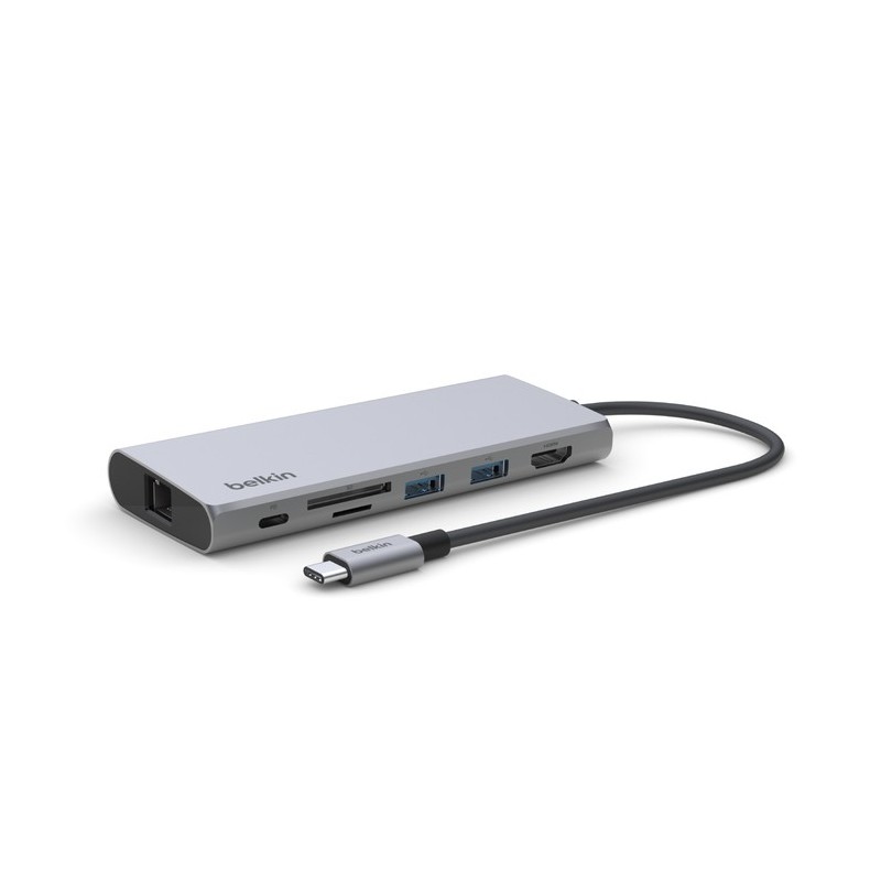 Belkin INC009BTSGY station d'accueil USB Type-C Argent