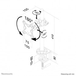 Neomounts support moniteur de bureau