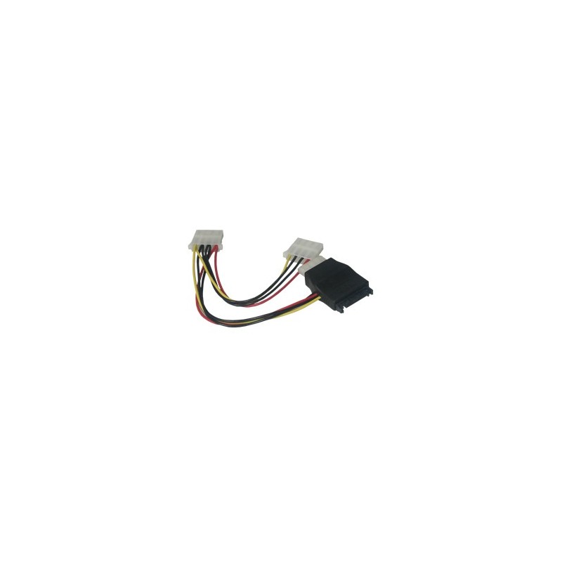 MCL Adapteur D'Alimentation SATA   3x Molex 5''1 4 Multicolore