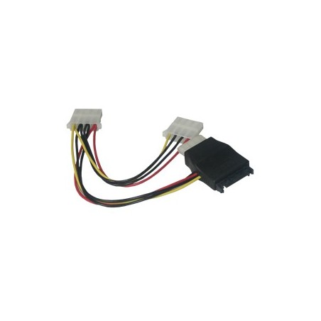 MCL Adapteur D'Alimentation SATA   3x Molex 5''1 4 Multicolore