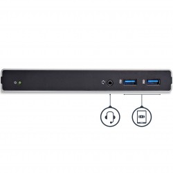 StarTech.com Station d'Accueil USB 3.0 pour Deux Écrans avec Adaptateurs DVI vers VGA et HDMI, 5x USB 3.0 et Audio - Station