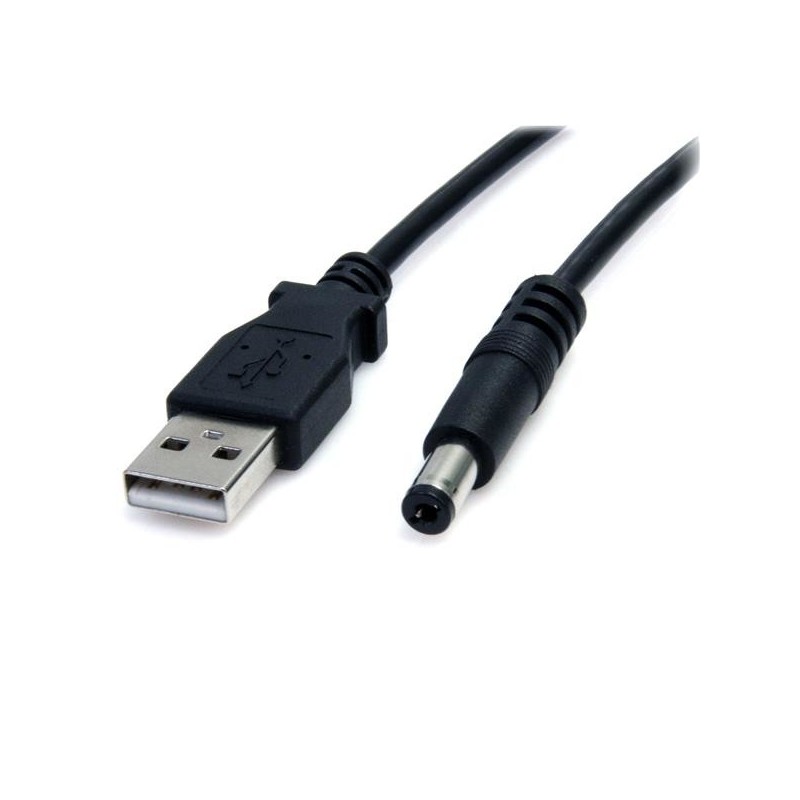 StarTech.com Câble d'alimentation USB vers prise DC de 91 cm - Cordon USB vers connecteur Type M 5V