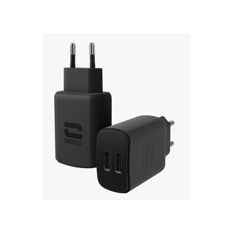 Crosscall Dual USB-A wall charger Universel Noir Secteur Intérieure