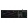 Logitech G G512 CARBON LIGHTSYNC RGB Mechanical Gaming Keyboard with GX Brown switches clavier USB AZERTY Français Charbon