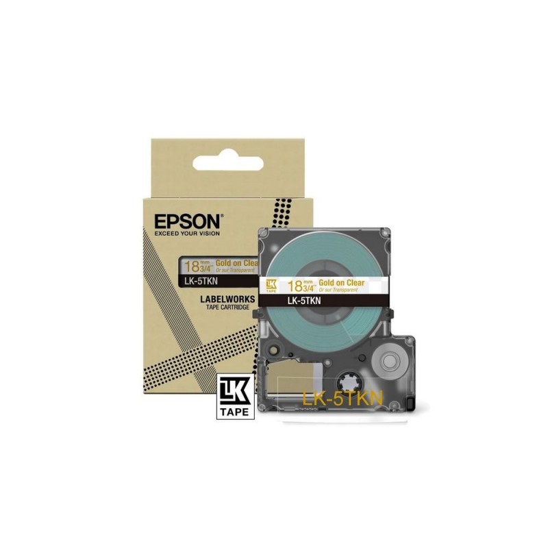 Epson LK-5TKN Or, Transparent