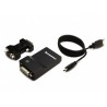 Lenovo USB 3.0 - DVI VGA adaptateur graphique USB 2048 x 1152 pixels Noir