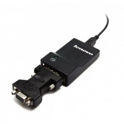 Lenovo USB 3.0 - DVI VGA adaptateur graphique USB 2048 x 1152 pixels Noir