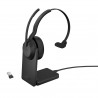 Jabra 25599-899-989 écouteur casque Avec fil &sans fil Arceau Bureau Centre d'appels Bluetooth Socle de chargement Noir