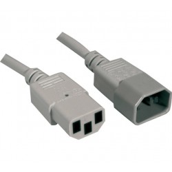 Générique ECF-808140 câble électrique Gris 1,8 m IEC C14 IEC C13