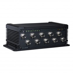 Hanwha SPN-10080PM commutateur réseau Connexion Ethernet, supportant l'alimentation via ce port (PoE) Noir