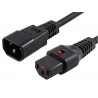 Microconnect PC1024 câble électrique Noir 1 m Coupleur C13 Coupleur C14