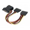 ATEN 147557 câble SATA 0,3 m SATA 15 broches 2 x SATA 15 broches+ Molex (4 broches) Couleurs assorties, Noir