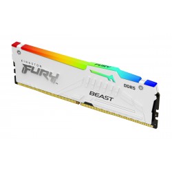 Kingston Technology FURY Beast 64 Go 6000 MT s DDR5 CL40 DIMM (Kits de 2) White RGB XMP