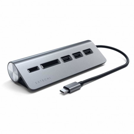 Satechi ST-TCHCRM station d'accueil USB 3.2 Gen 1 (3.1 Gen 1) Type-C Gris