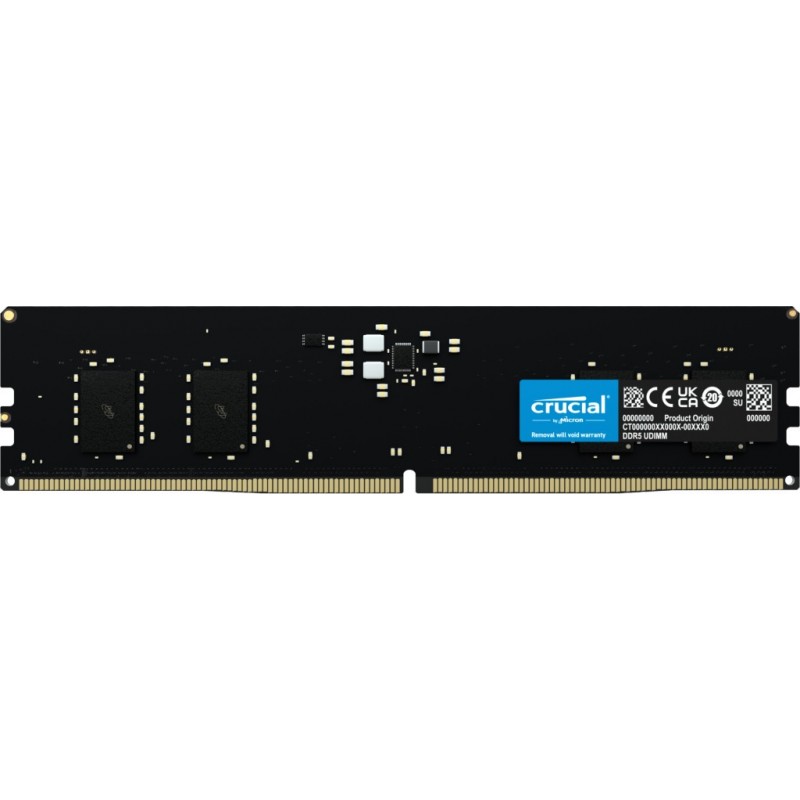 Crucial 8GB (1x8GB) DDR5-5600 CL46 RAM Arbeitsspeicher module de mémoire 8 Go 1 x 8 Go 5600 MHz ECC