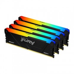 Kingston Technology FURY 32GB 3600MT s DDR4 CL17 DIMM (Kits de 4) Beast RGB