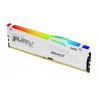 Kingston Technology FURY Beast 128 Go 5200 MT s DDR5 CL40 DIMM (Kits de 4) White RGB XMP