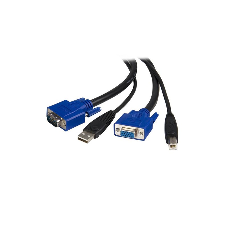 StarTech.com Cable KVM (clavier / video / souris) universel - 2 en 1 - VGA et USB