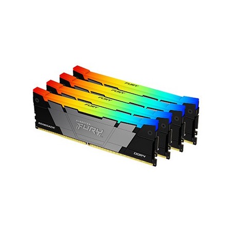 Kingston Technology FURY 128 Go 3200 MT s DDR4 CL16 DIMM (Kits de 4) Renegade RGB