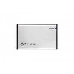 Transcend StoreJet 25S3 Boîtier disque dur SSD Argent 2.5" Alimenté par port USB