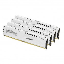 Kingston Technology FURY Beast 64 Go 6000 MT s DDR5 CL40 DIMM (Kits de 4) White XMP